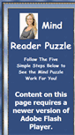 Mobile Screenshot of mindreaderpuzzle.com