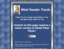 Tablet Screenshot of mindreaderpuzzle.com